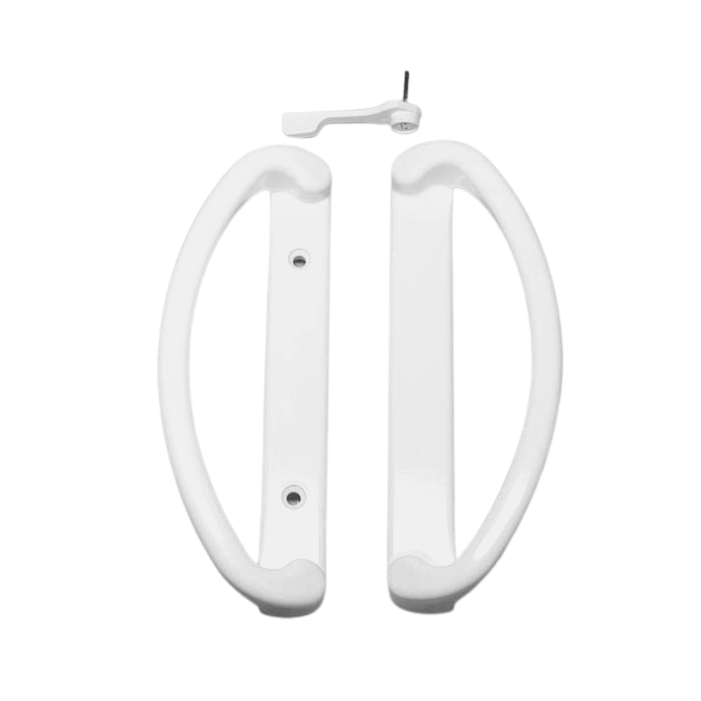 7-1/4" Lawson Sliding Patio Door Handle Set with 3-15/16" Hole Spacing - Garage and Sliding Door Hardware