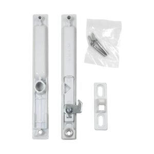 Sliding Glass Door Handle Set, Flush Mount, Non-Keyed, 6-5/8" Screw Holes (DL-502) - Garage and Sliding Door Hardware