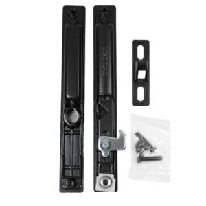 Sliding Glass Door Handle Set, Flush Mount, Non-Keyed, 6-5/8" Screw Holes (DL-502) - Garage and Sliding Door Hardware