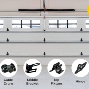 2" Roller, 6200ZZ Bearing Extra Quiet Nylon Roller, 7" Stem, Pack of 10 Black Series - Garage and Sliding Door Hardware