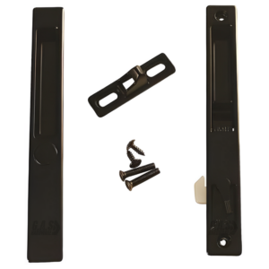 Sliding Glass Patio Door Handle Set, Flush Mount, Non-Keyed, 6-5/8" Screw Holes | Sliding Door Handle Replacement Hardware Repair Fix Sliding Door (DL-502) - Garage and Sliding Door Hardware