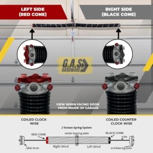 243x2x28.5 garage door torsion spring
