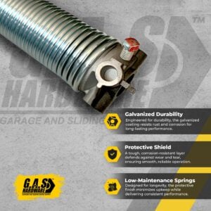 295x2x49 galvanized torsion spring