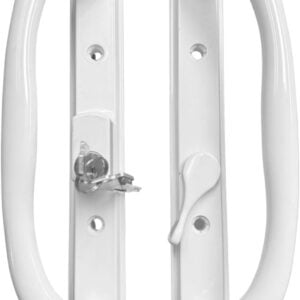 truth sliding patio door handle set, 3 15/16" hole spacing, offset latch w/ key dh 341 offset with key