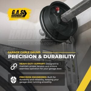 black series cable drums for garage doors up to 8' door