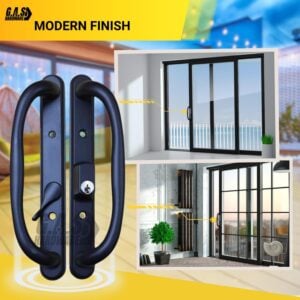 truth sliding patio door handle set, 3 15/16" hole spacing, offset latch w/ key dh 341 offset with key