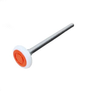 2" roller, 6200zz bearing extra quiet nylon roller, 7" stem, pack of 10 white series