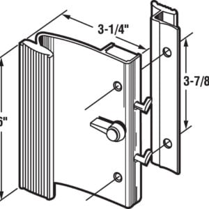 (dh 153) ador hilite, diecast, surface mounted patio door sliding door handle aluminum