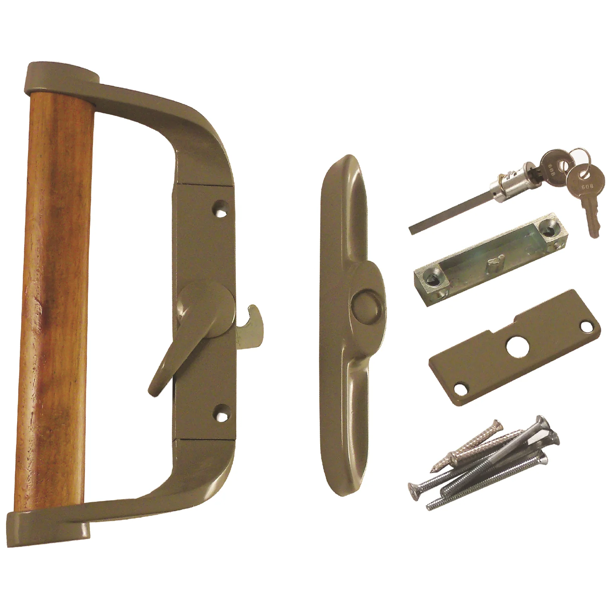 surface mount sliding patio glass door handle set with 3 1/2" hole spacing dh 188 wk surface mount sliding patio glass door handle set with 3 1/2" hole spacing dh 188 wk