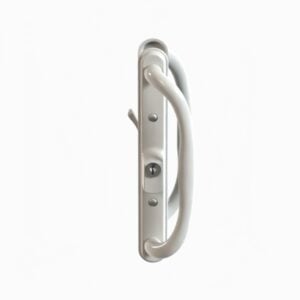 10" sliding patio handle set w/ keys, 3 15/16" hole spacing, fits 1 1/4" to 2 1/4" door thickness