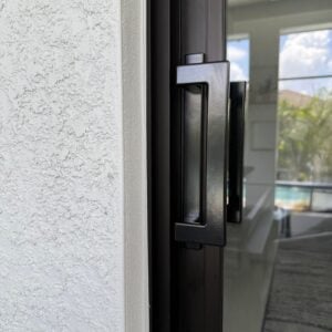 sliding patio glass door handle with 3.94 inch hole spacing