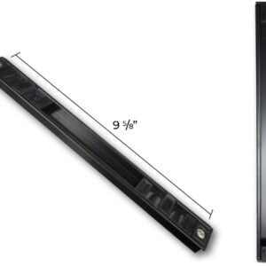 (dl 511 b) tm handle lock for non impact sliding doors, 9 5/8" hole space black