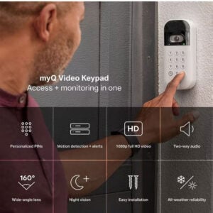 chamberlain myq smart wireless garage door video keypad