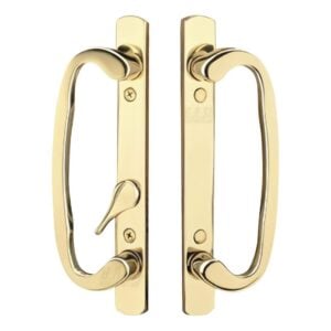 sliding patio door handle set sash controls 2265 offset (dh 211 offset gold)