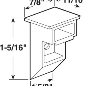 prime line h 3838 1 5/16 in. white plastic window channel balance sash cams (15 pack)
