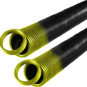 es 130 yellow garage door extension springs for 130 lb. door weight yellow (pair)