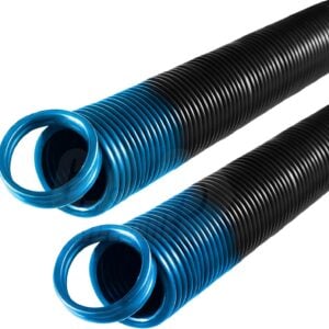 es 90 blue garage door extension springs for 90 lb. door weight light blue (pair)