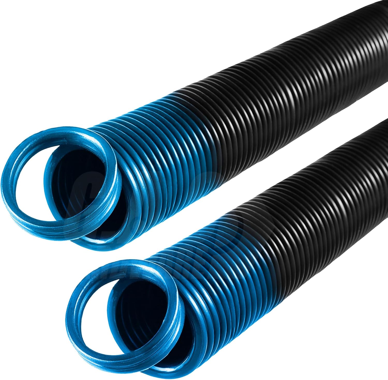 es 90 blue garage door extension springs for 90 lb. door weight light blue (pair) es 90 blue garage door extension springs for 90 lb. door weight light blue (pair)