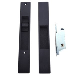 (dh 391 m b) adams rite flush mount handle with mortise lock, black