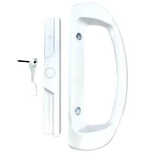 7 5/8" omega sliding patio glass door handle + 3 15/16" hole spacing (dh 518)