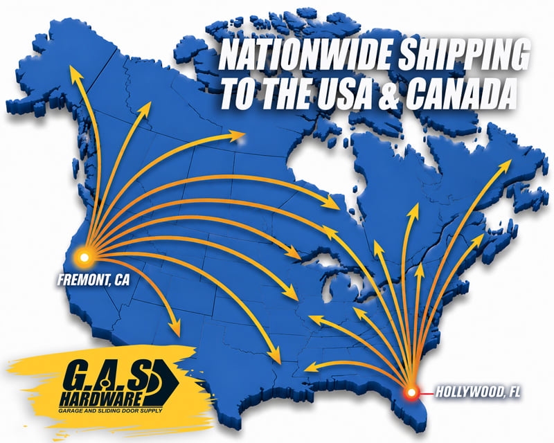nationwide shipping map