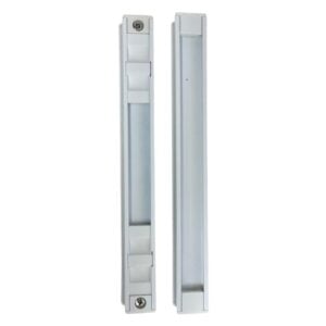 (dl 511 w) tm handle lock for non impact sliding doors, 9 5/8" hole space white
